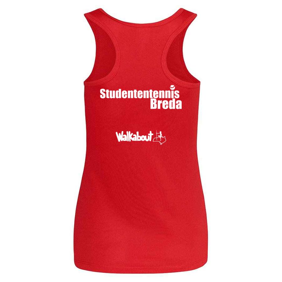 Dameshemdje Studententennis Breda - wit