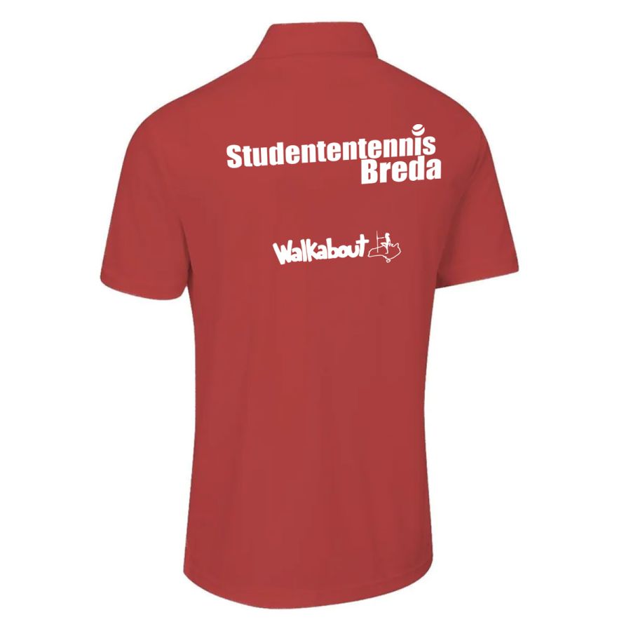 Herenpolo Studententennis Breda - rood